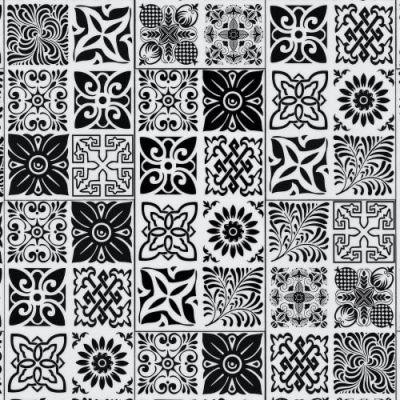 Trucor Tile Collection Abstract Black White S1113-D9836