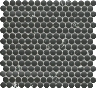 Emser Elegan Nero W95ELEGNE1112MOPM-EleganNero11125.5mmMattePennyMosaicPressed