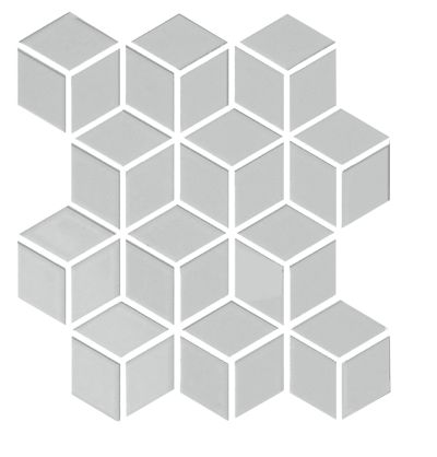 Emser Shape Cube Porcelain Glossy Gray W71SHAPGR1112MCUG