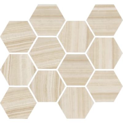 Happy Floors Onyx Honey Hexagon Mosaic Natural 7005-G