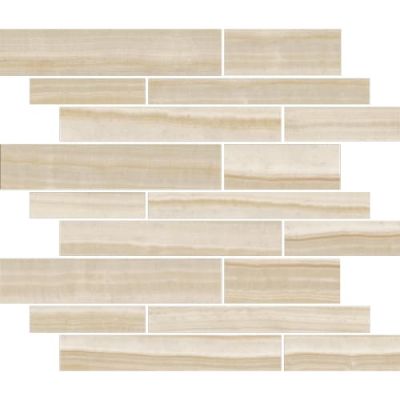 Happy Floors Onyx Honey Muretto Mosaic Polished 7016-G
