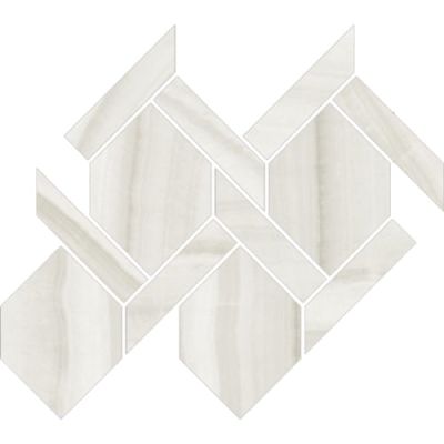 Happy Floors Onyx Milk Rope Mosaic Polished 7037-G