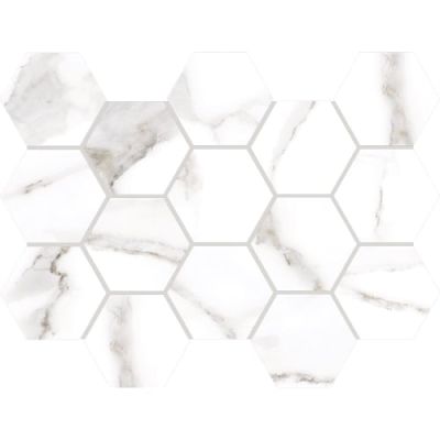 Happy Floors Alsacia Grey Hexagon Mosaic Natural 7065-C