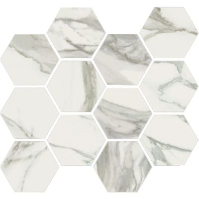 Happy Floors Stratus Grigio Hexagon Mosaic Polished 7175-G