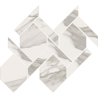 Happy Floors Stratus Grigio Rope Mosaic Polished 7177-G