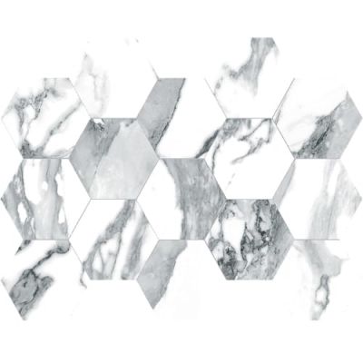 Happy Floors Crash Blanco Hexagon Mosaic Natural 7858-G