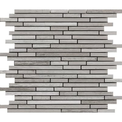 Happy Floors Stone & Marble Wooden White Sticks Mosaic I PD151