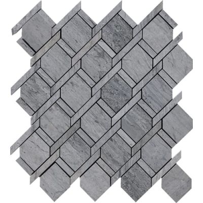 Happy Floors Stone & Marble Wooden Silver Rope Mosaic I PD163