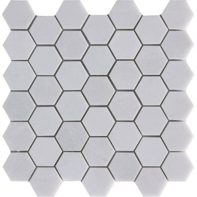Happy Floors Stone & Marble Thassos Hexagon Mosaic I PD172