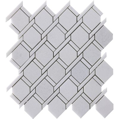 Happy Floors Stone & Marble Thassos Rope Mosaic I PD173