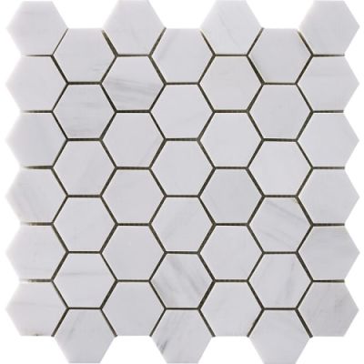 Happy Floors Stone & Marble Dolomite Hexagon Mosaic I PD182