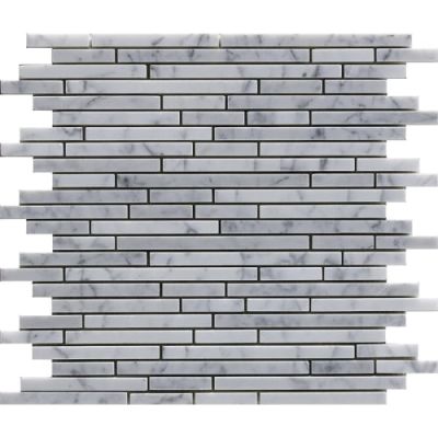 Happy Floors Stone & Marble Statuario Sticks Mosaic I PD191