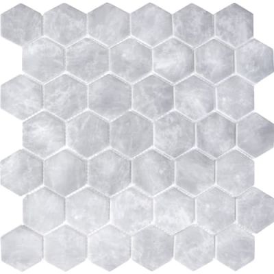 Happy Floors Endura Bardiglio Hexagon Mosaic Natural PD215
