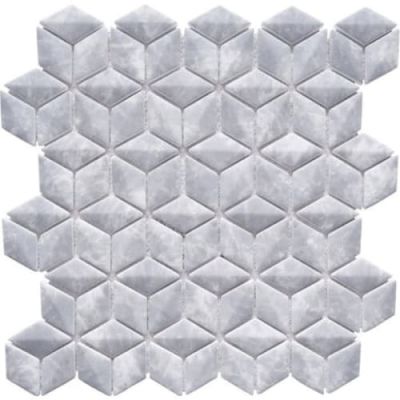 Happy Floors Endura Bardiglio 3d Rhomboid Mosaic Natural PD218