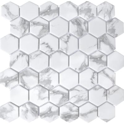 Happy Floors Endura Calacatta Hexagon Mosaic Natural PD220