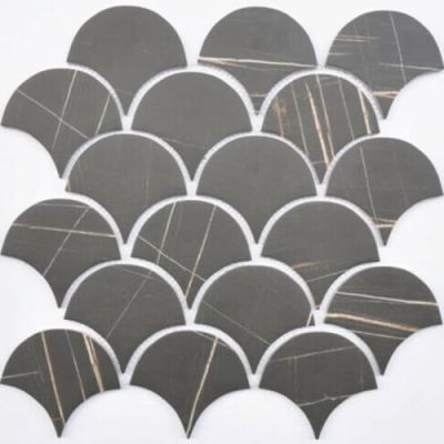 Happy Floors Endura Sahara Noir Scale Mosaic Natural PD266