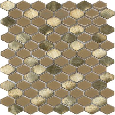 Happy Floors Iridium Gold Hexagon Natural PD336