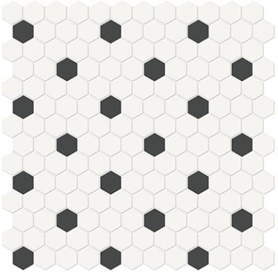 Florida Tile Soho Canvas White & Retro Black CANA450104520