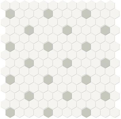Florida Tile Soho Canvas White & Soft Sage CANA450104530
