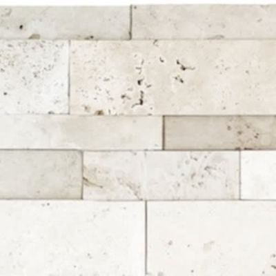Anatolia Ivory Travertine Honed Cubics Cambria Strips 5004-0022-0