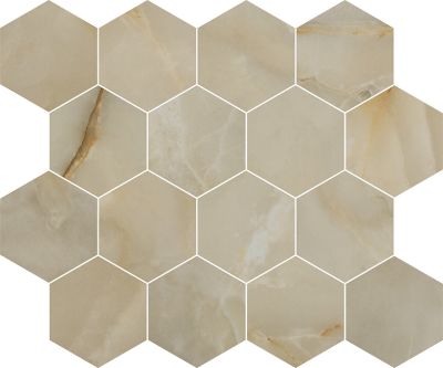 Alustra Florida Tile  Opulent Beige Onyx FTIALU30PM3x3HEX