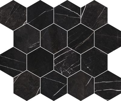 Florida Tile Alustra Regal Black FTIALU50PM3x3HEX