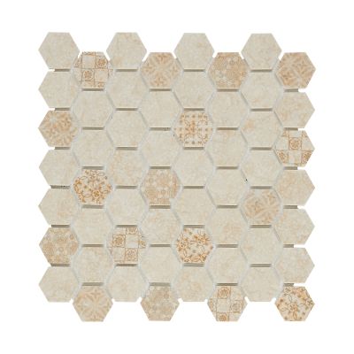 Artisan Style Access  Travertine 1.5″ Hexagon ARTHEX001
