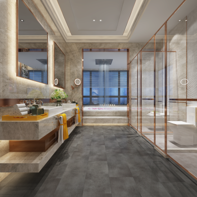 Biyork Floors Hydrogen 6 Tile BIYORK Simply WaterProof Floors marble BYKRCET50MA