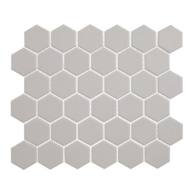 Carrollton Style Access  Gray 2″ Hexagon Matte CTMS052HEXM