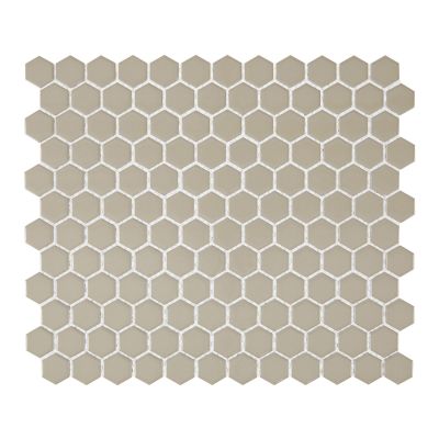 Carrollton Style Access  Khaki 1″ Hexagon Glossy CTMS071HEXG