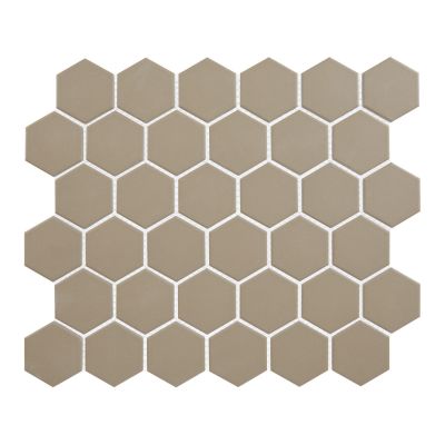 Carrollton Style Access  Khaki 2″ Hexagon Matte CTMS072HEXM