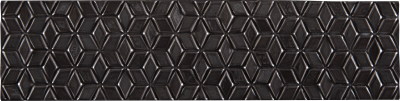 Florida Tile Emotive Bravado Black Glossy FTIEMV10GL3x12