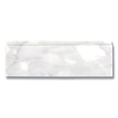 Stone Trim Akdo  12” Base Molding Calacatta (H) White, Gray, Taupe MB1203-BM12H0