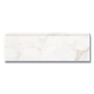 Stone Trim Akdo  12” Base Molding Calacatta (P) White, Gray, Taupe MB1203-BM12P0
