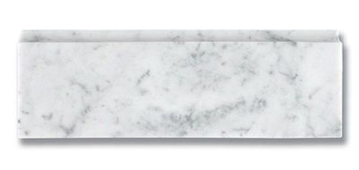 Stone Trim Akdo  12” Base Molding Carrara (P) White, Gray MB1130-BM12P0