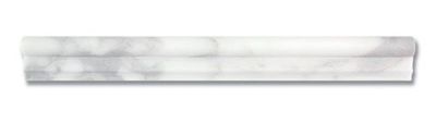 Stone Trim Akdo  12” Classic Rail  Calacatta (H) White, Gray, Taupe MB1203-RM12H0