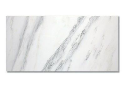 Stone Tile Akdo  12” x 24” Carrara Bella (P) White, Gray MB1604-1224P0