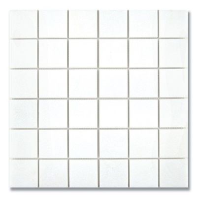 Stone Mosaics Akdo  2” x 2” Thassos (H) White MB1232-M002H0