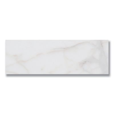 Stone Tile Akdo  3” x 9”  Calacatta (H) White, Gray, Taupe MB1203-0309H0