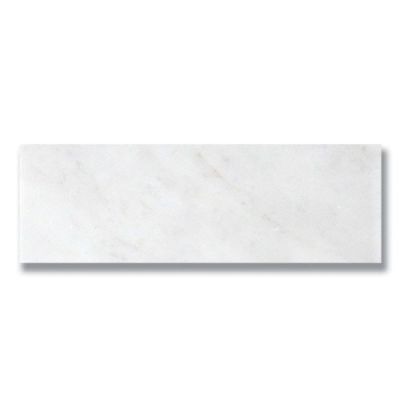 Stone Tile Akdo  4” x 12”  Carrara (H) White, Gray MB1130-0412H0