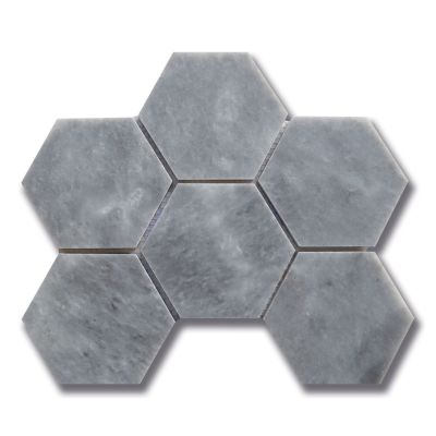 Stone Mosaics Akdo  Hexagon 3-7/8 Turkish Gray (H) Gray MB1266-HEX3H0