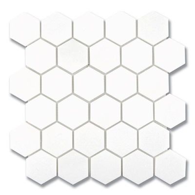 Stone Mosaics Akdo  Hexagon Thassos (H) White MB1232-HEXAH0
