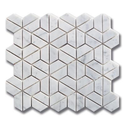 Stone Mosaics Akdo  Hoshi Carrara (H) White, Gray MB1130-HOSHH0