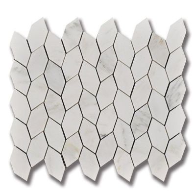 Stone Mosaics Akdo  Ivy Carrara Bella (H&P) White, Gray MB1604-IVY000
