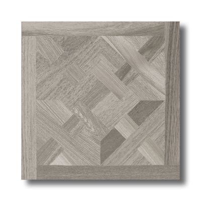 Wood-look Akdo  Fika 31 ½” x 31 ½” Parquet Boulder (M) Gray PO2605-3232M0