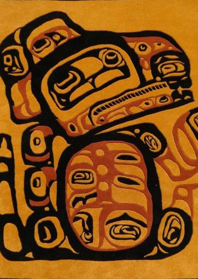 Jordans Signature Series First Nations Bear Gold/Multi 3’0″ x 5’0″ FirstNationsBearGold/Multi~3×5