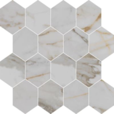 Alustra Florida Tile Imperial Gold Calacatta FTIALU20PM3x3HEX