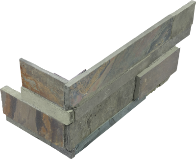 Ledgerstone Florida Tile  Basalt Assembled Corner FTINS312AC6X18