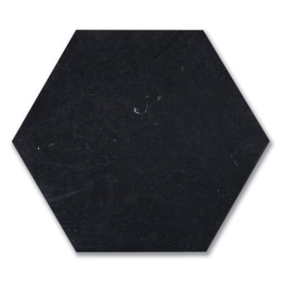 Stone Tile Akdo  8″ Hexagon Tulip Black (H) Black MB1187-HEX8H0