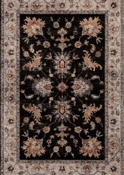 Jordans Signature Series Kashan 1b Black 2’8″ x 8’3″ Kashan1BBlack28x83